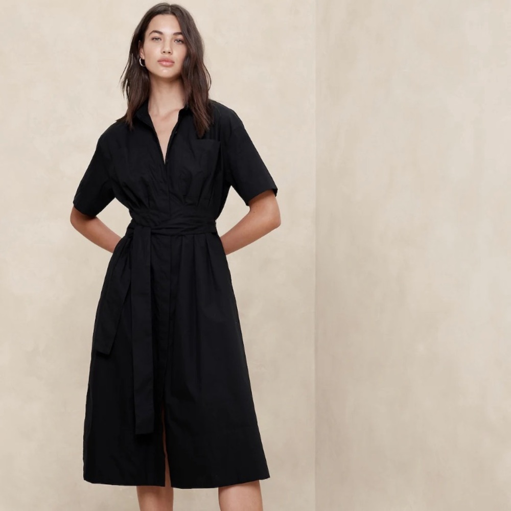 NWT Banana Republic Factory Poplin Shirtdress - Size S